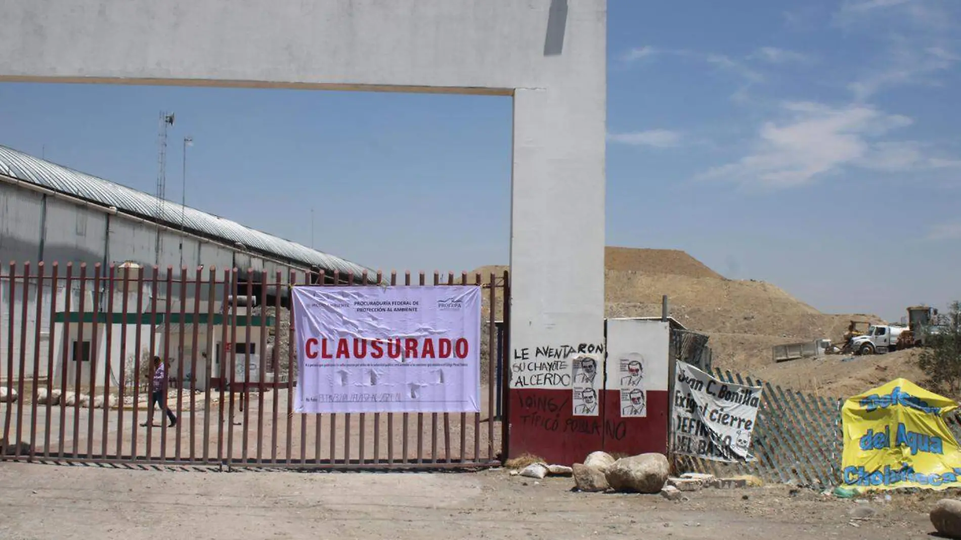 relleno sanitario de Cholula clausurado